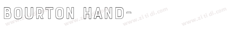 Bourton Hand字体转换